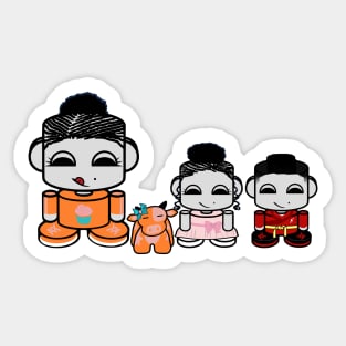 Yum Family: Nom, Jo, Coop & Free O'BABYBOT Toy Robot 2.0 Sticker